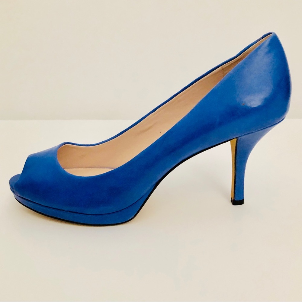 Vince Camuto Kendall Peep-Toe Pumps Blue